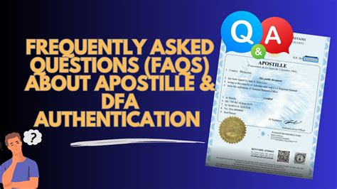dfa apostille branches|Authentication FAQs .